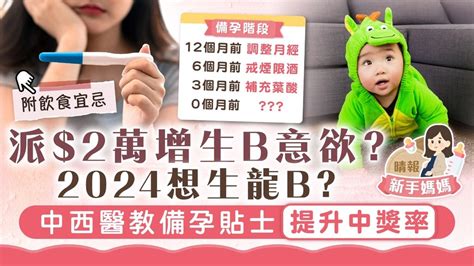 生龍b|新手媽媽｜2024生龍B如何部署？ 最早今年5月20日受孕 醫生教提 